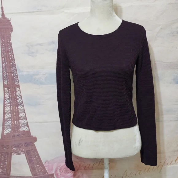 Forever 21 Deep Purple Long Sleeve Top - Picture 3 of 7